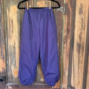VINTAGE Y2K 90’s purple nylon wind pants
